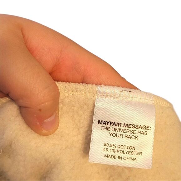 The Mayfair Group Women's Cream Growth Takes Time Mushroom Sweat Shorts Size XXL - Picture 7 of 8